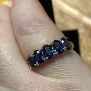 Sterling Silver and Tanzanite Ring